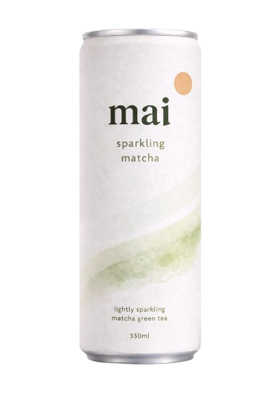 Mai sparkling matcha can